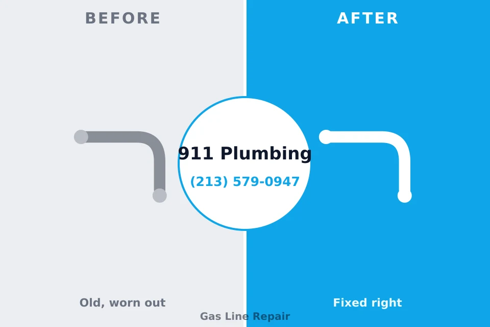 Before and after: plumbing company Kouts, IN